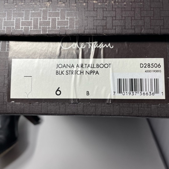Cole Haan Joana Air Pull On Boot Black Leather size 6 - Picture 3 of 17